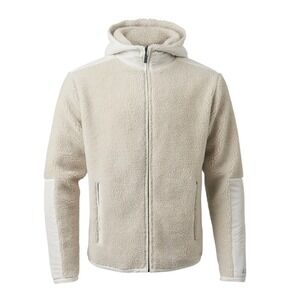 Asher Golf Reversible Sherpa Jacket Bone Full Zip Hooded L